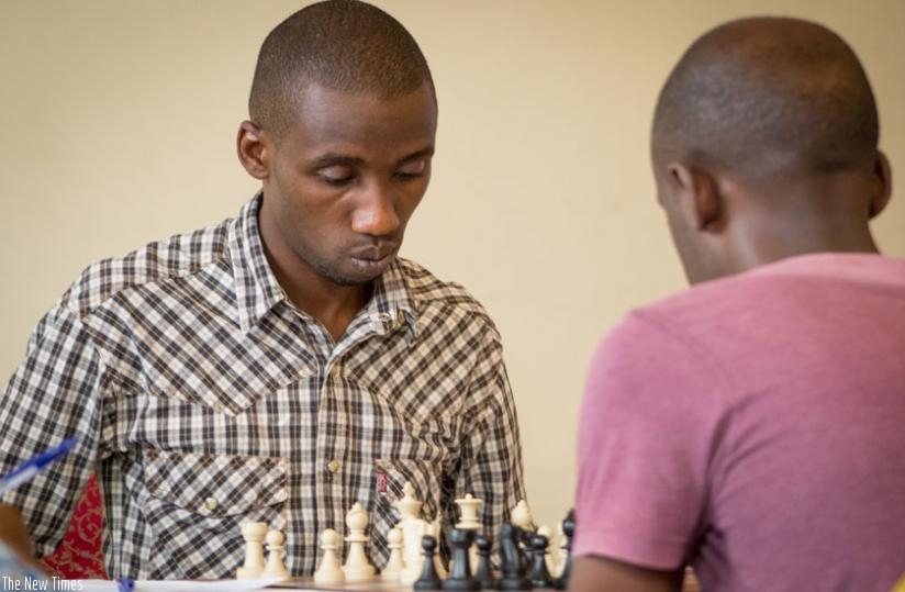 Valentin Rukimbira of Knight Chess Club during a past tournament. (File)