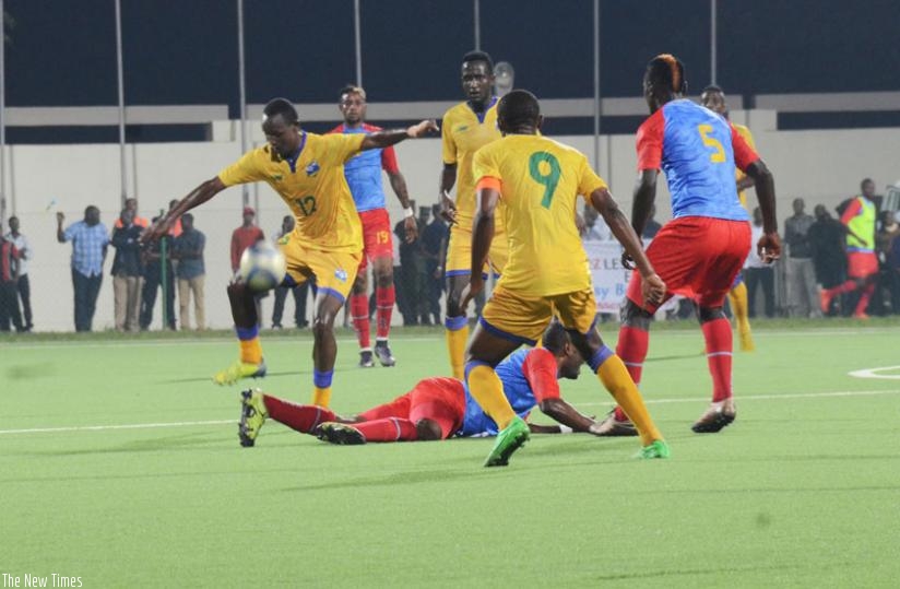 Amavubi defeated DR Congo 1-0 in their last warm-up match ahead of CHAN 2016 finals. (S. Ngendahimana)