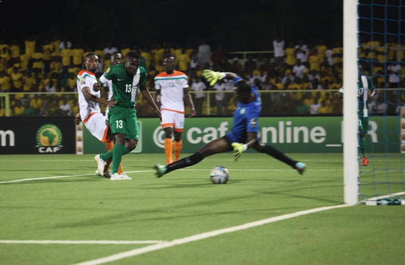 Elvis Chisom Chikatara who scored a hat trick was also named Man of The Match (Courtesy photo)