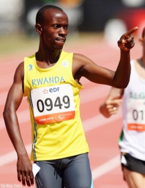 Hermas Muvunyi (L) during a past competition. (File)