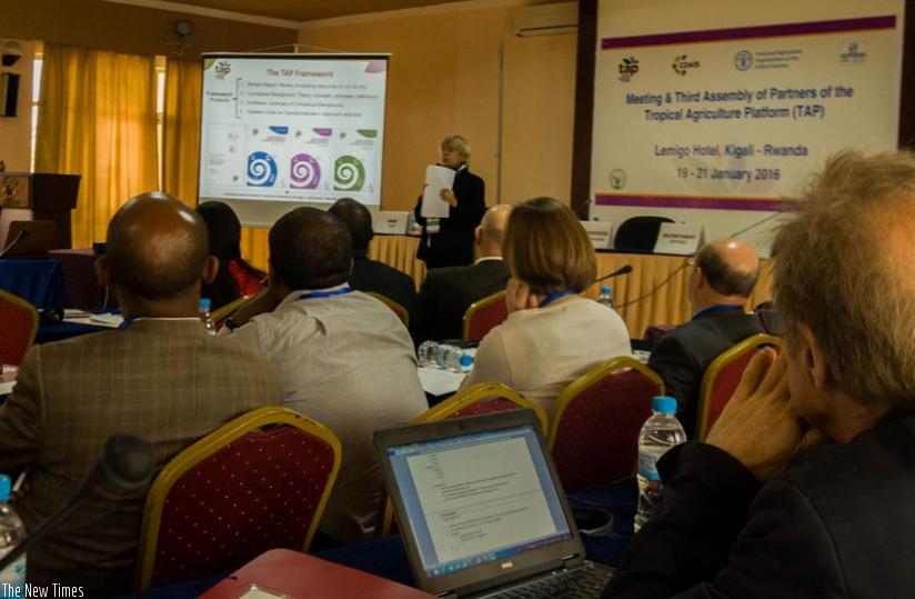 Participants follow a presentation about TAP's background and achievements on Tuesday. (Teddy Kamanzi)