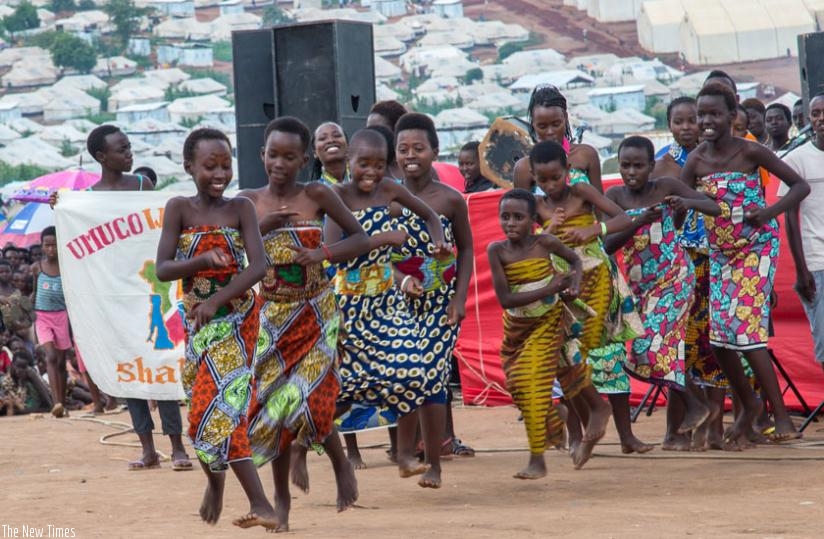 Young Burundian refugees at Mahama camp showcase their cultural dances as they celebrated the festive season last month. (File)