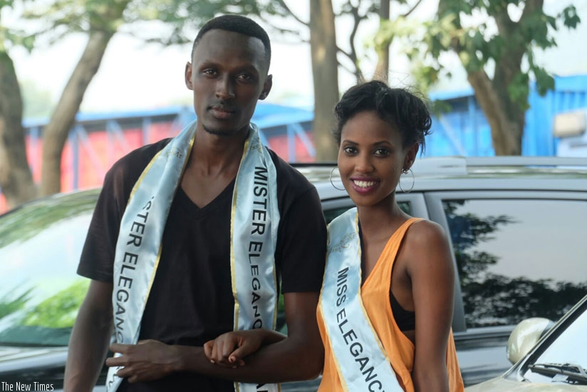 Mister and Miss Elegance 2016, Rutagengwa and Umutoni. (Courtesy)