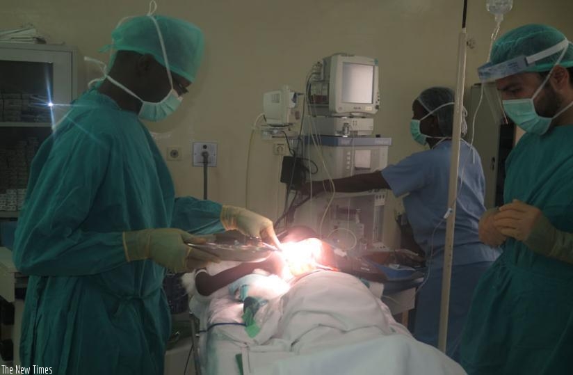 Anestheologists and surgeons at work. Anesthesia has been identified as one of the areas where precision is required, hence the need for more trained personnel. (Solomon Asaba)
