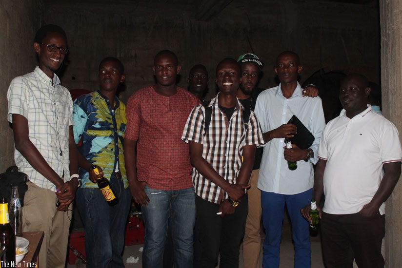 The students mix and mingle after receiving their certificates. (Courtesy)