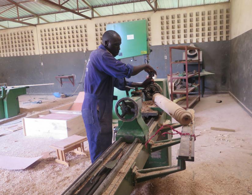 Promoting innovation: Cleophas Habiyaremye from Kayonza District makes furniture using banana trees as raw material. It is important to support such creative people to spur Africa's growth. (File)
