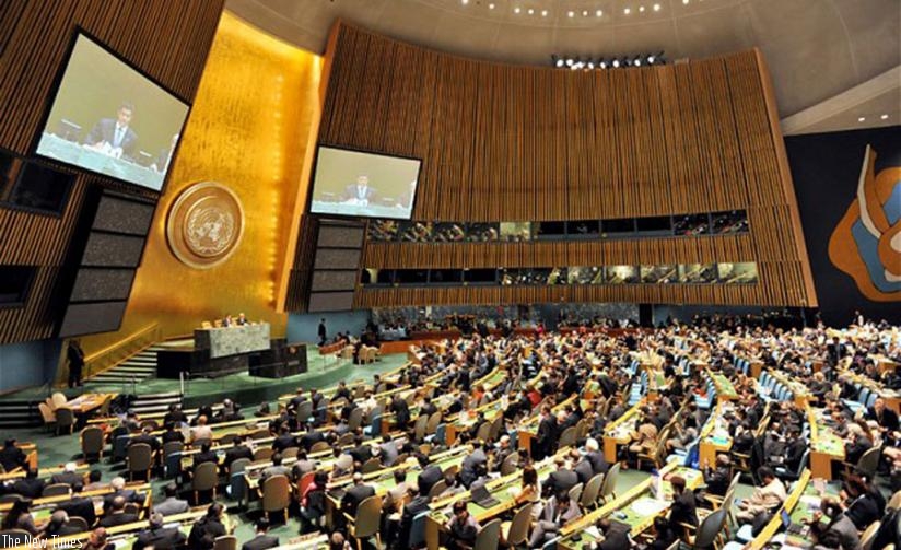 A meeting in session at the AU headquarters in Addis Ababa, Ethiopia. (Net photo)