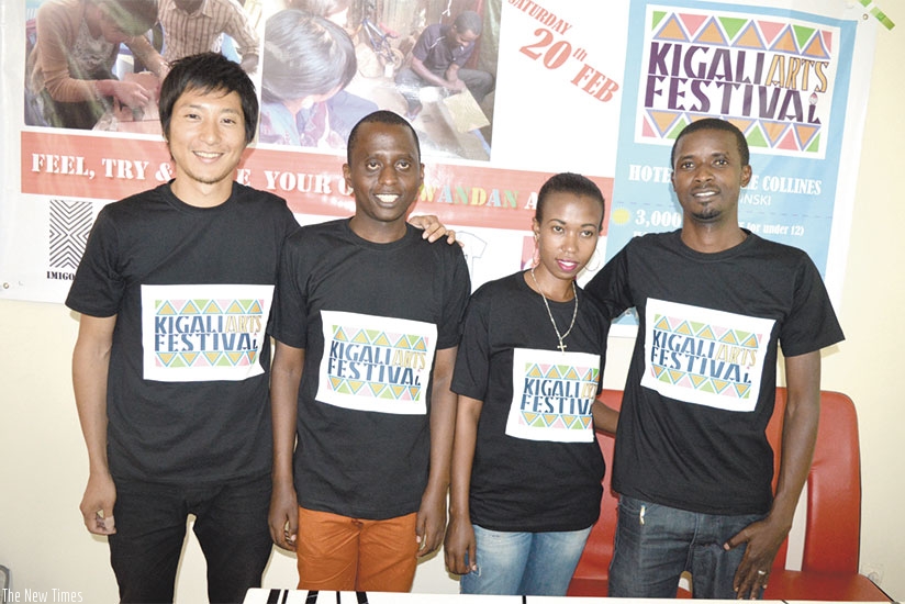 The organizing team during press conference yesterday. (Stephen Kalimba)