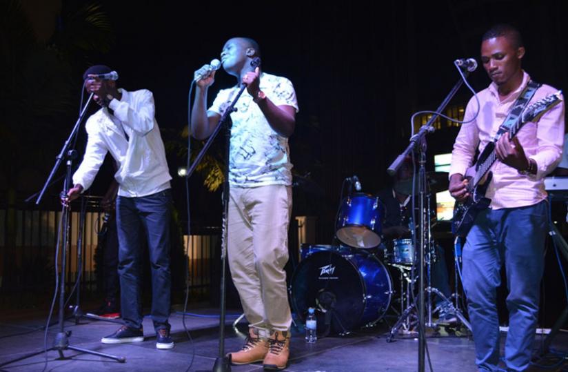 Kesho band perform a long with King James. (Julius Bizimungu)
