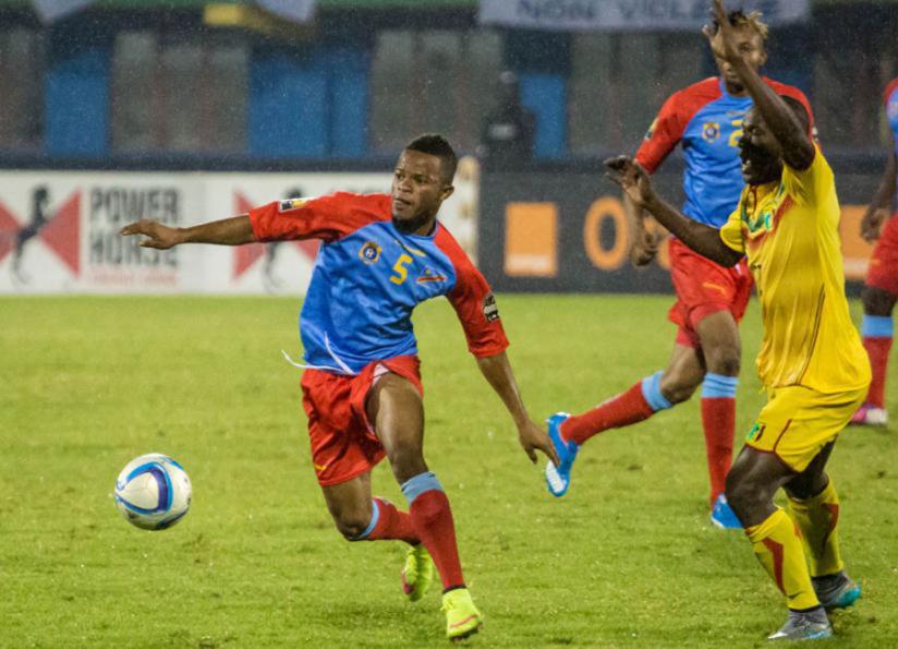 Elia Mechak ( L) netted a brace as DR Congo thrashed Mali 3-0 in the final at Amahoro National Stadium in Kigali to win CHAN 2016 title on Sunday. (T. Kisambira)
