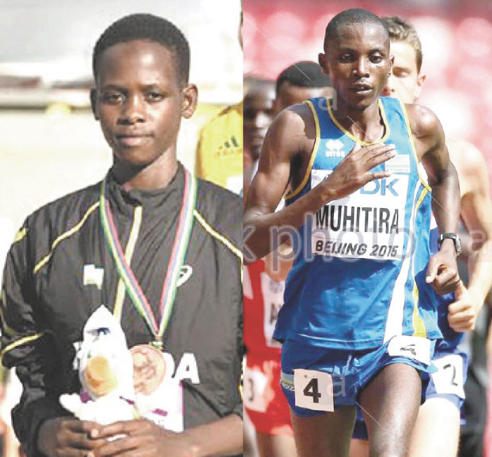 Beatha Nishimwe (L) and Muhitira, 21, will compete in the senior men 12km. (File)