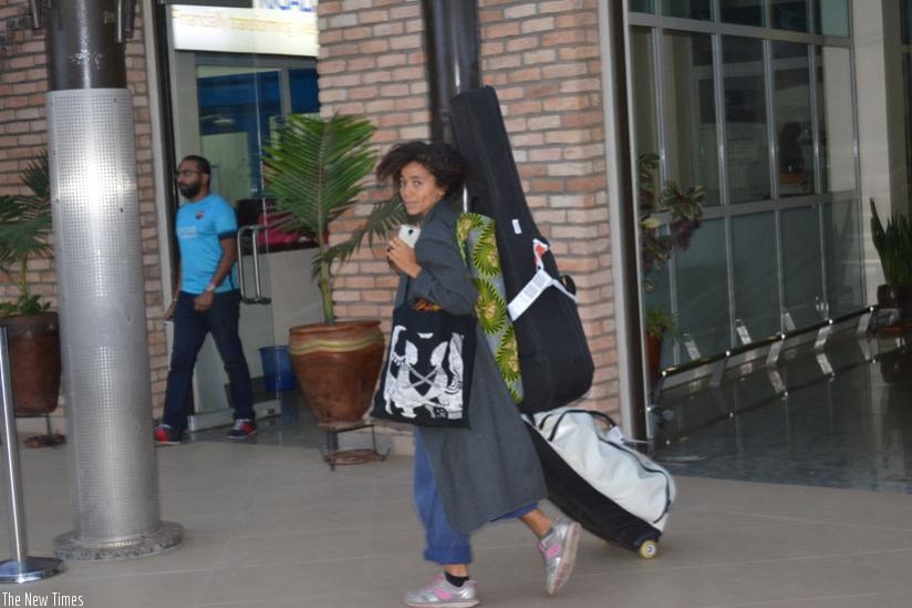 Nneka Egbuna has already arrived in Kigali, and is set to headline the main act on Friday. (Julius Bizimungu)