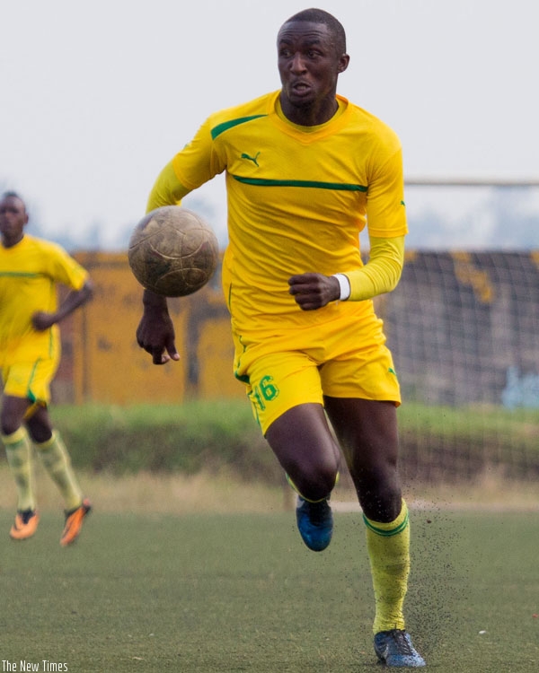 AS Kigali striker Ernest Sugira is the league second top scorer with five goals in nine matches. (T. Kisambira)