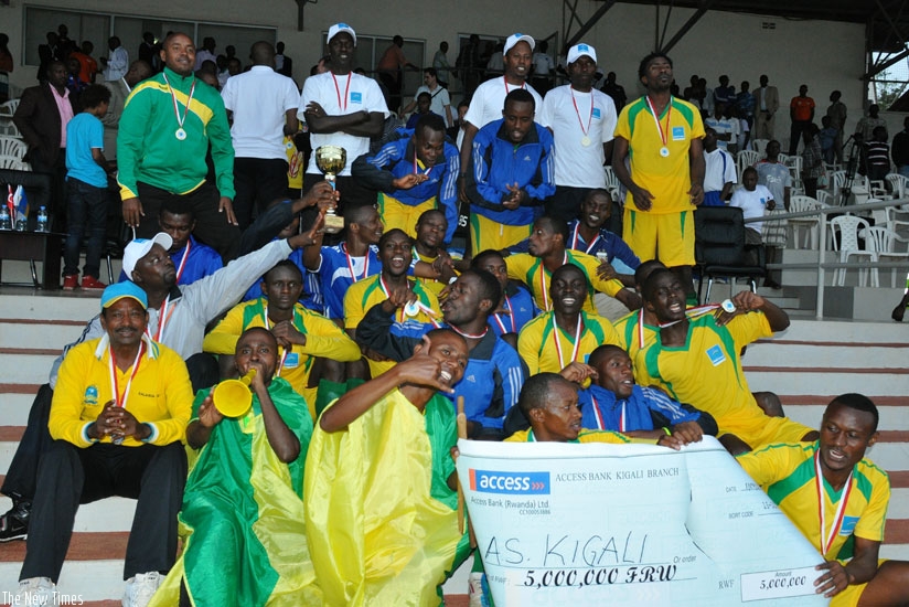 The 2013 Peace Cup winners, AS Kigali also won the Super Cup in  after beating Rayon Sports, who had won the league that season. (Timothy Kisambira)