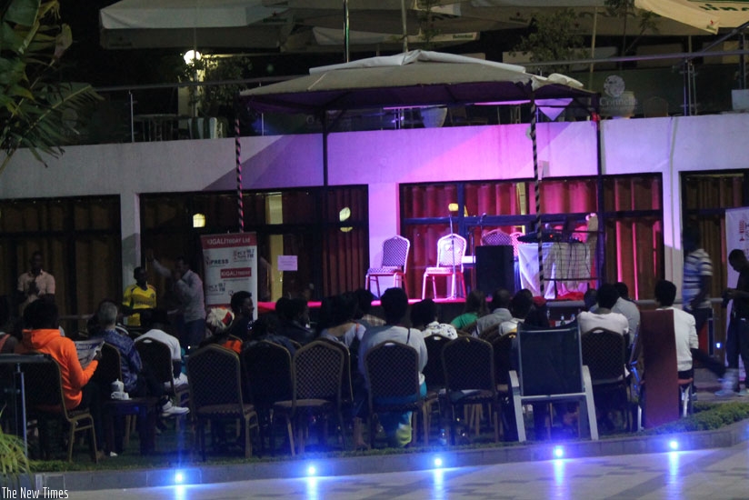 The crowd follows proceedings on stage. (Moses Opobo)
