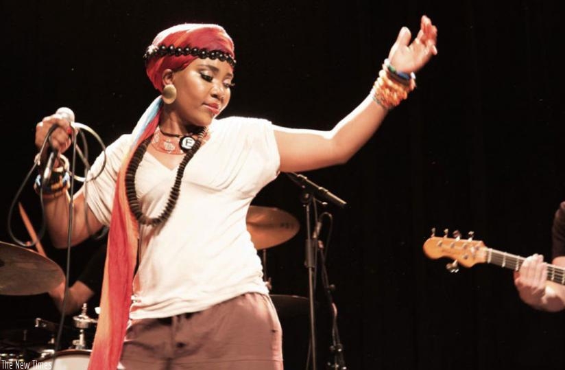 Yvonne Mwale performs at a past concert. She says she is keen on coming back to Rwanda. (Courtesy)