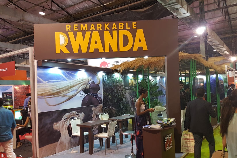 A stall of Rwanda at Mumbai expo. (Courtesy)