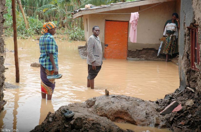 A village in Kigali devastated by flooding year back. (File)