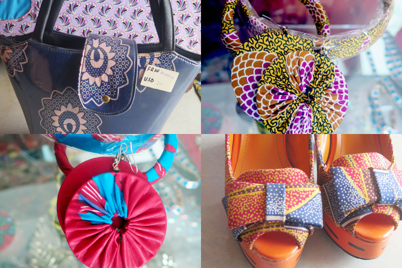 All sorts of fashion accessories can be made from kitenge, including shoes and handbags. (Lydia Atieno)