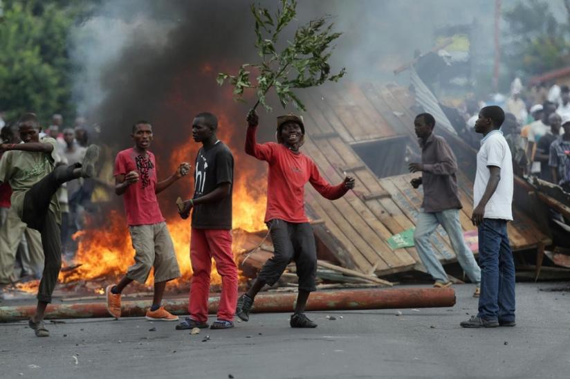Demonstrators in Bujumbura. (Internet photo)