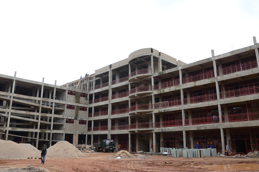 Inkundamahoro Cooperative's business complex under construction. (Courtesy)