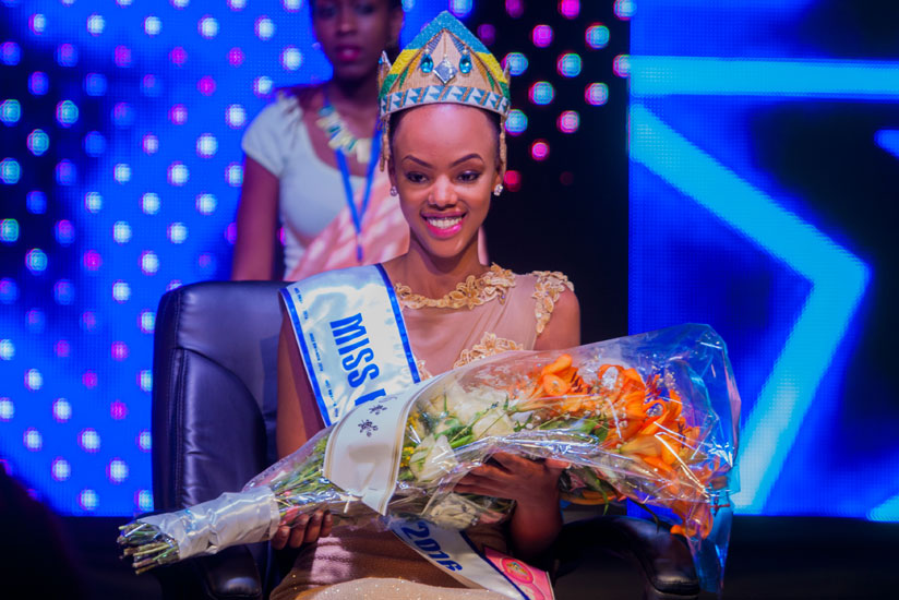 Jolly Mutesi was crowned Miss Rwanda 2016 at an event that took place at Camp Kigali yesterday. (Faustin Niyigena)