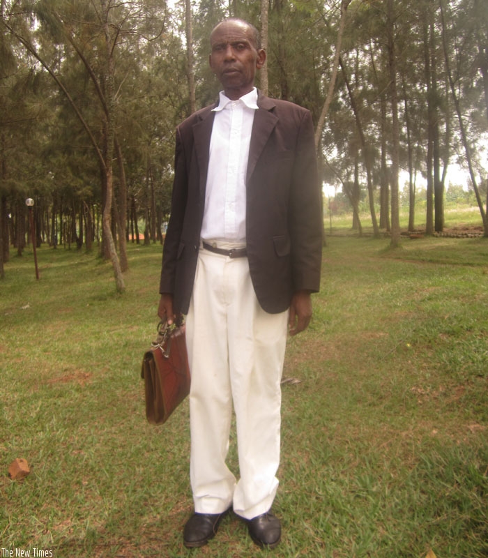 The 54 old man wants to become a professional teacher. (Kelly Rwamapera)