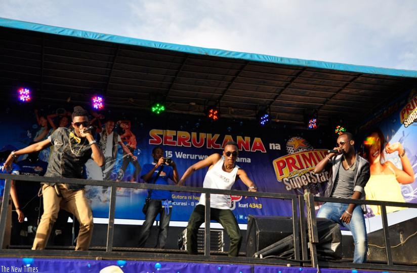 Artistes perform during a past Guma Guma roadshow. (File)