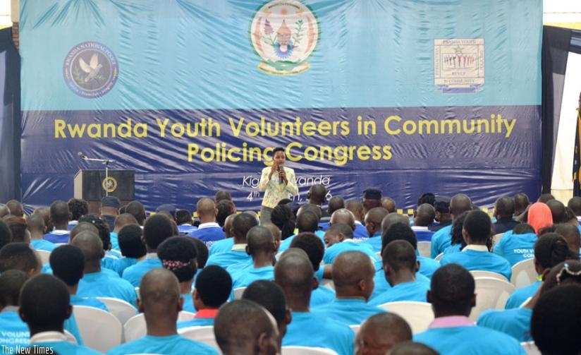 PS Mbabazi addresses the congress. (Courtesy)