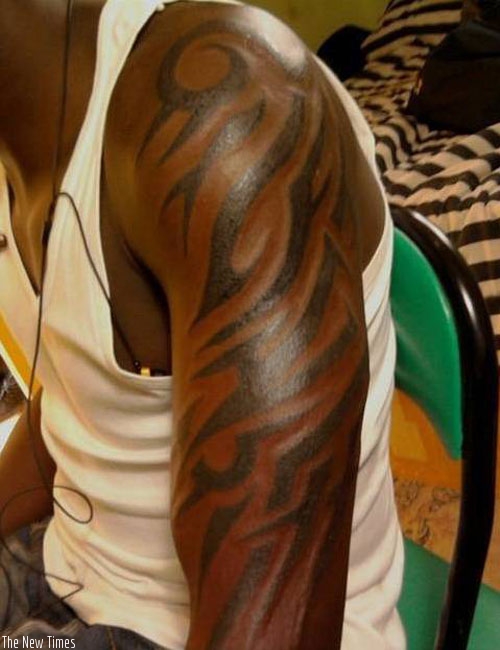  A tatoo on the arm. (Net photo)
