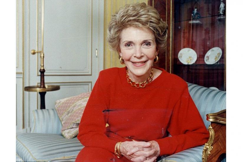 Mrs Reagan, pictured in London in 1989 (Net Photo)