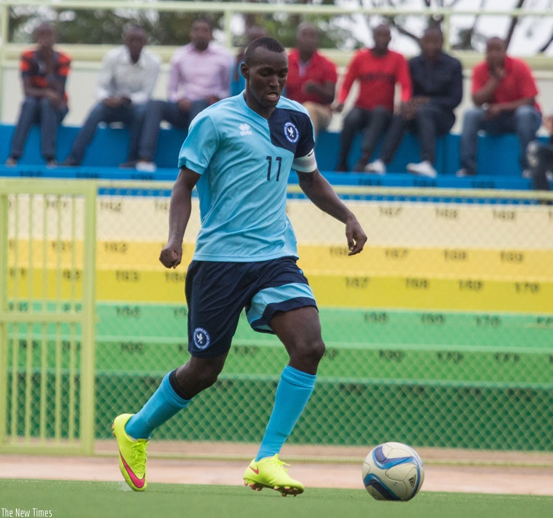 Police skipper Innocent Habyarimana is expected to play a key role in the match against Vita Club Mokanda. (Timothy Kisambira)