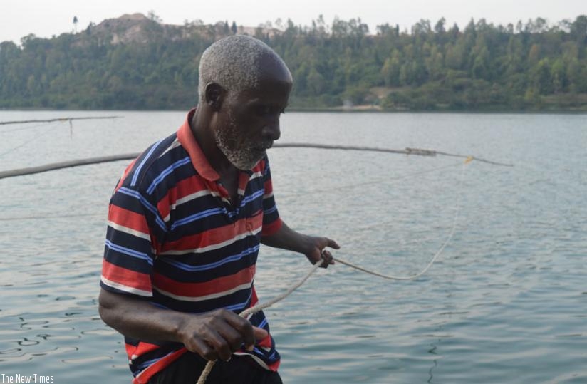 Safari Thomas has been in the fishing trade for the last 45 years on Lake Kivu. (File)