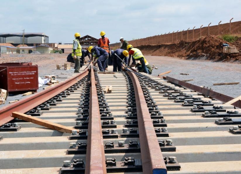 Railway construction in Kenya. The EAC partner states are undertaking a number of joint initiatives, including cross-border infrastructure projects. (Net photo)
