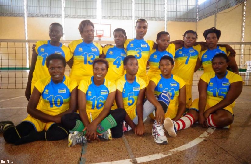Rwanda Sitting Volleyball women team. (Courtesy)