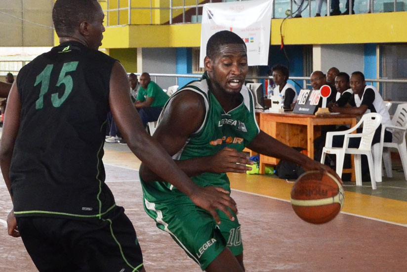 Olivier Shyaka scored the game high 21 points as Espoir recovered from half time deficit to beat IPRC-Kigali 79-71. (File)