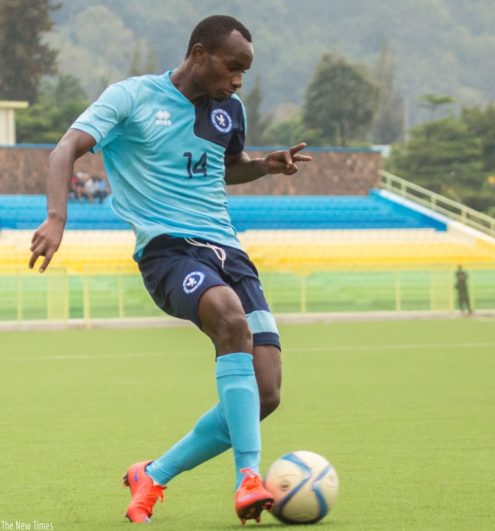 Dany Usengimana scored the only goal as Police defeated AS Kigali 1-0 in the national league on Sunday. (File)
