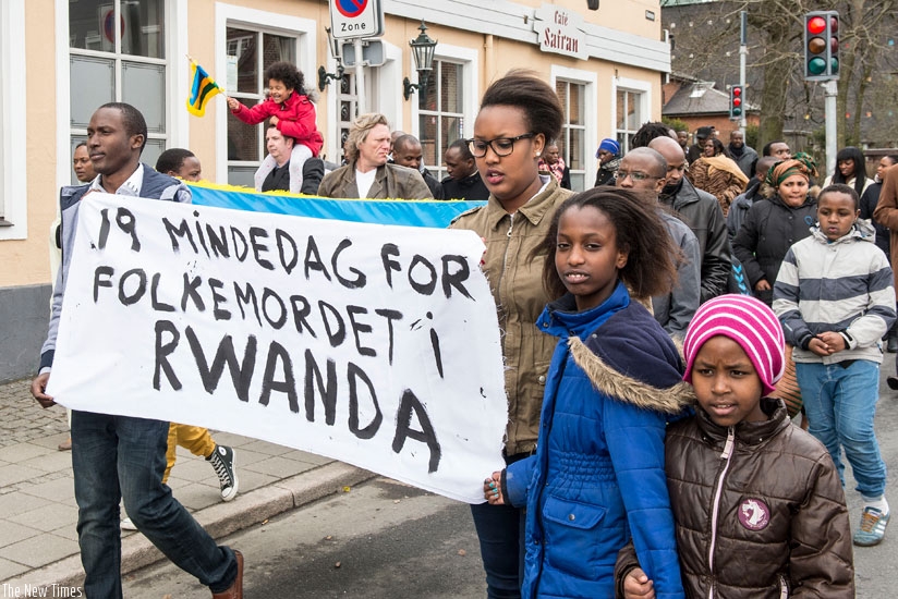 Rwandans in Denmark during a past Walk to Remember. Rwandans in the diaspora have been urged to fight gencoide denial on social media networks. (File)