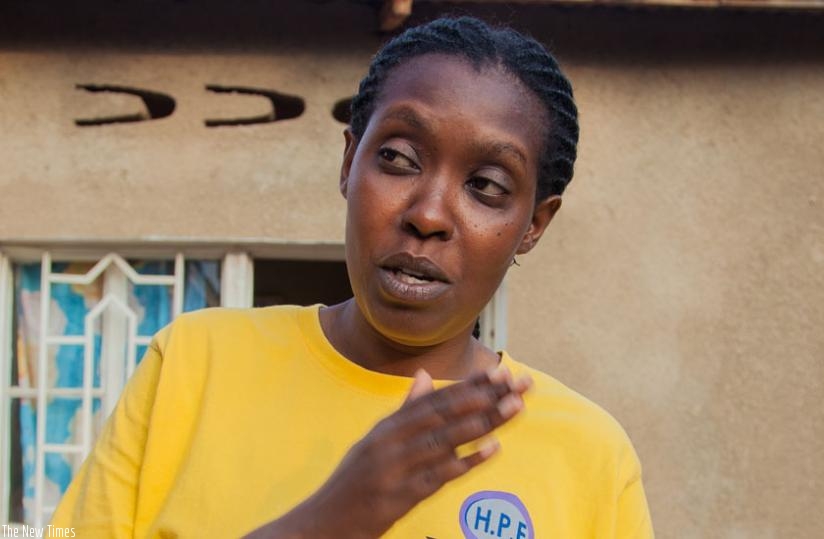 Uwababyeyi speaks during the interview with The New Times. (Photos by Faustin Niyigena)