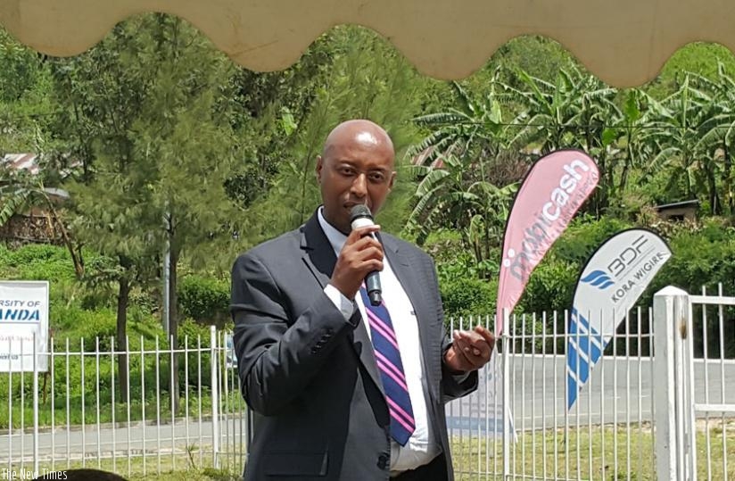 Pascal Nyagahene, the MobiCash Rwanda chief executive officer. (File)