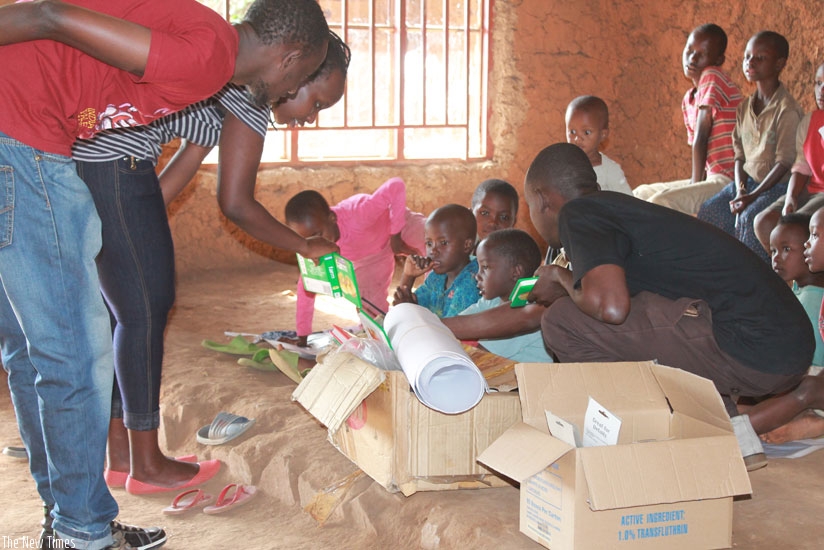 Conducting a reading class. (Moses Opobo)