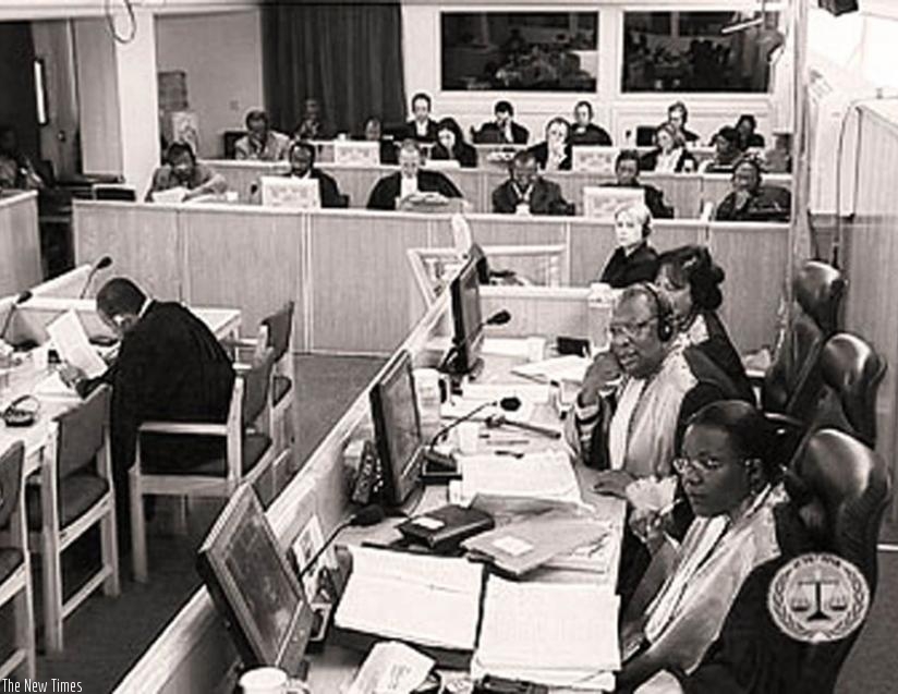 The ICTR in session during the hearing of the Butare trial. (Net photo)