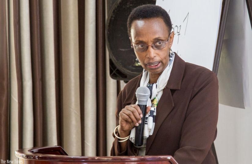 Dr Gasinzigwa explains the necessity of achieving sustainable development in a holistic and inclusive manner. (Doreen Umutesi)