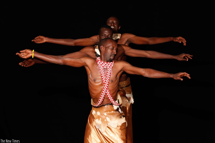 Aimable Bahizi in front. (Courtesy)