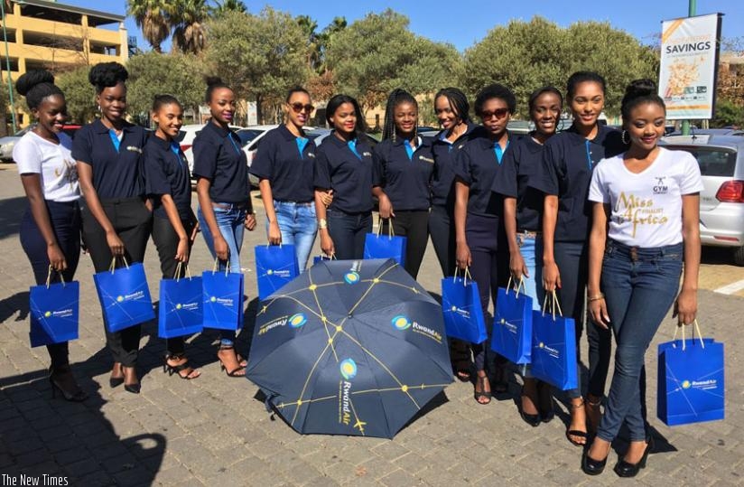 RwandAir was one of the sponsors of the continental pageant. (Net photo) 