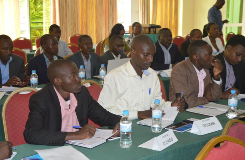 Youth coordinators during the meeting in Kigali, last week. (Theogene Nsengimana)