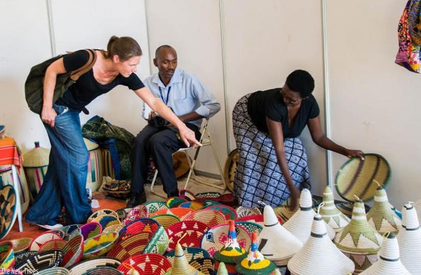 Small scale enterpreuers sell products during a past trade fair. (File)