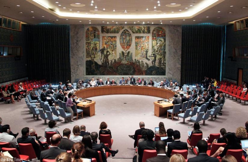 The Security Council Chamber during a past meeting. (Net photo)