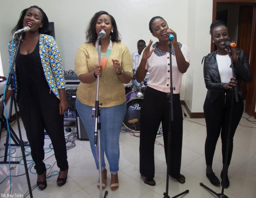 Members of Chic Band during rehearsals. (Courtesy)