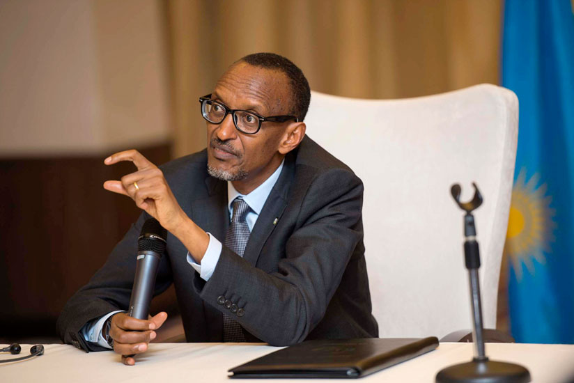 President Kagame responds to questions from journalists at a post-World Economic Forum on Africa news conference in Kigali yesterday. Kagame has said that emerging economies ought ....